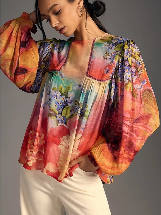 Bl^Nk London Tops - Bl-nk Miranda Peasant Blouse